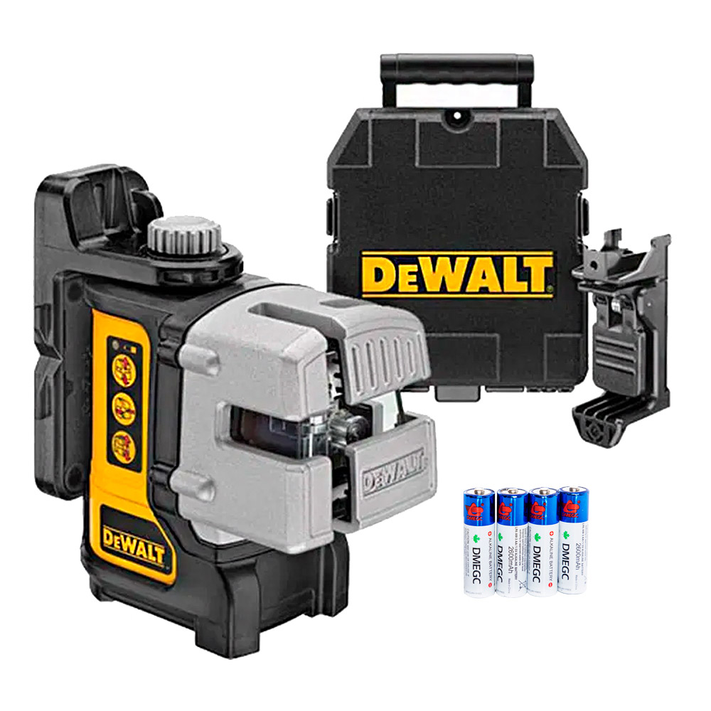Nivel Laser Rojo Dewalt DW089K 3 Lineas 30m