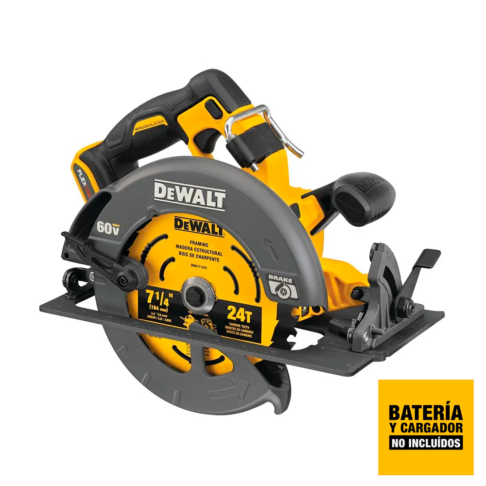 Sierra Circular 7-1/4" Dewalt DCS578B 60V FlexVolt XR Brushless Sin Baterias