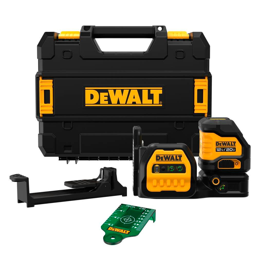 Nivel Laser verde Dewalt DCLE34020GB 20V/12V XR MAX 2 Lineas Cruzadas 35m Sin Baterias