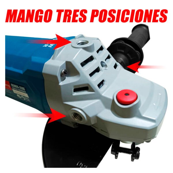 Amoladora Esmeril Angular 7" Dongcheng DSM05-180S 3000W 8400rpm