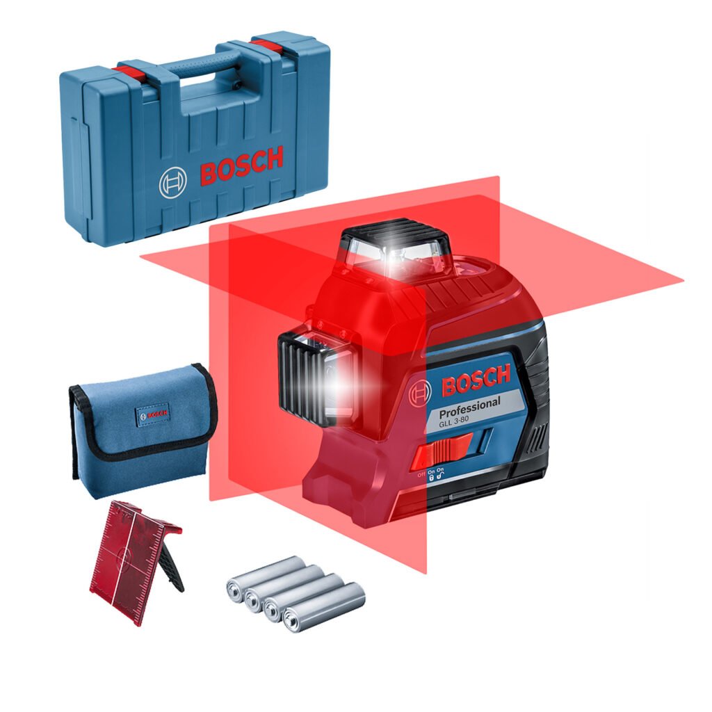 Nivel Laser Rojo Bosch GLL 3-80 12 Lineas