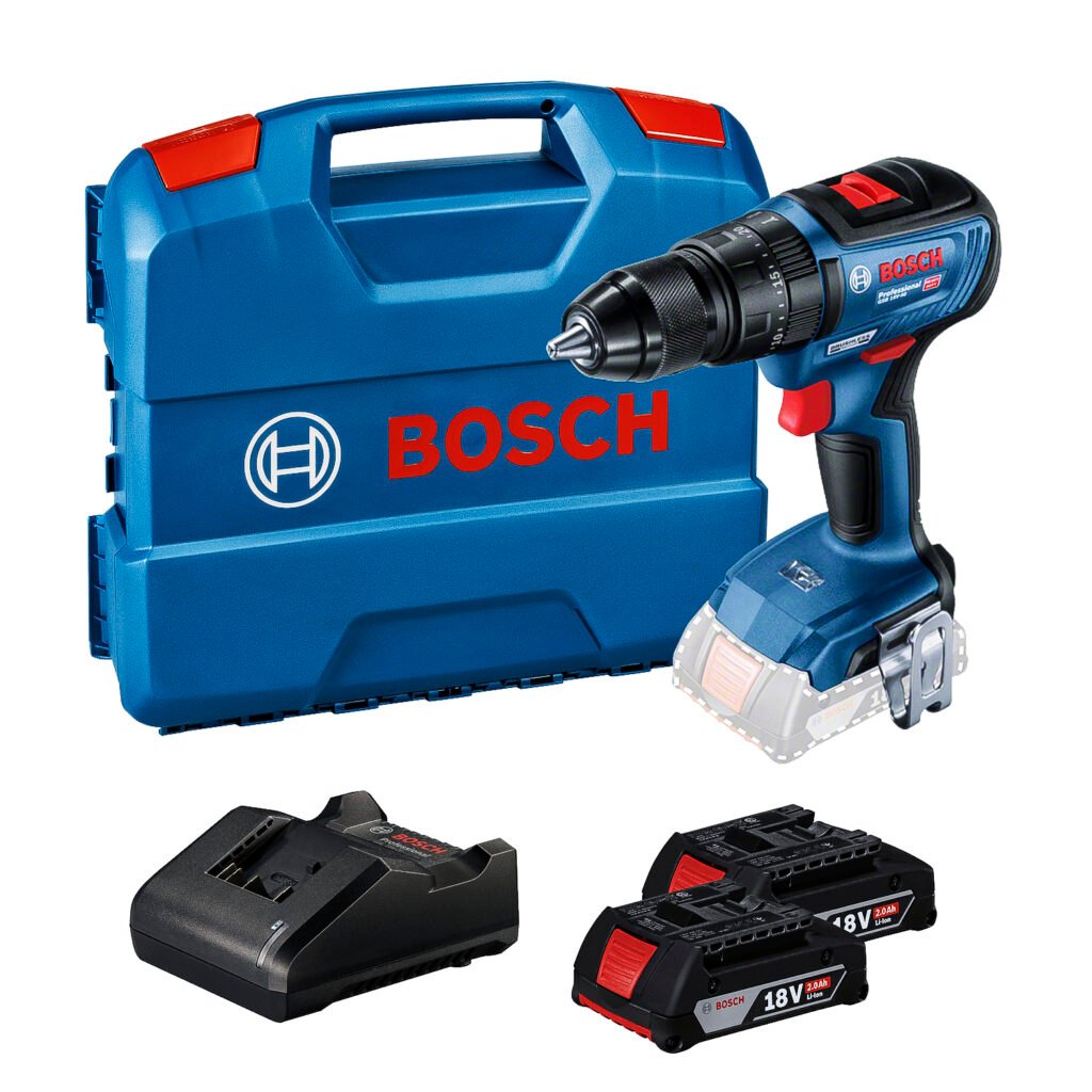 Taladro Atornillador Percutor 1/2″ Bosch GSB 18V-50 18V 50Nm 2Bat x 2Ah Brushless