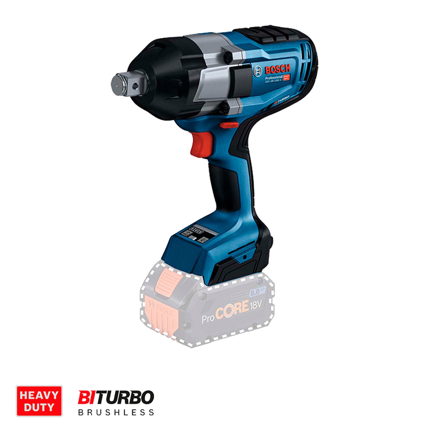 Llave de Impacto 3/4" Bosch GDS 18V-1050 H 18V 1050Nm Biturbo Baretool