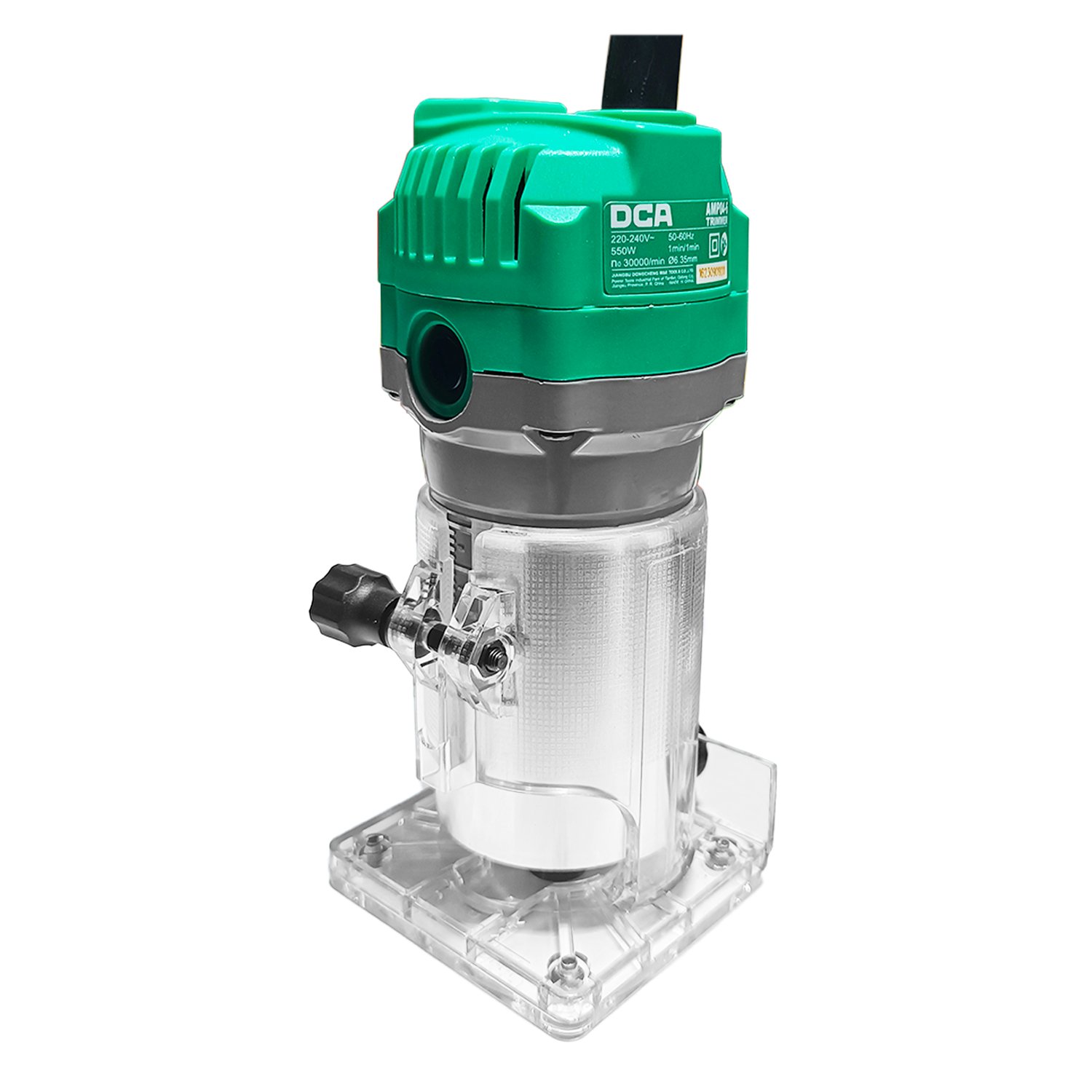 Ruteadora Fresadora Tupi de Mano Palma 1/4" DCA AMP04-6-6 550W + 6 Pzas - Imagen 3