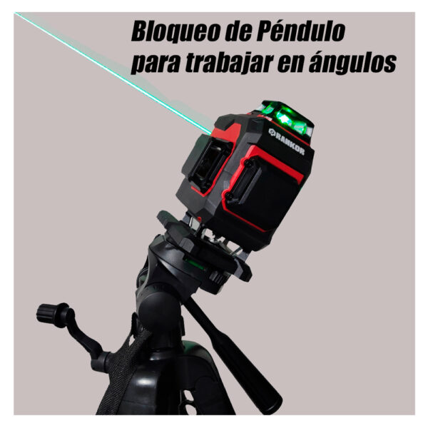 Nivel Laser 4D Verde Industrial Rankor RLG16001KIT 16 Lineas + Tripode