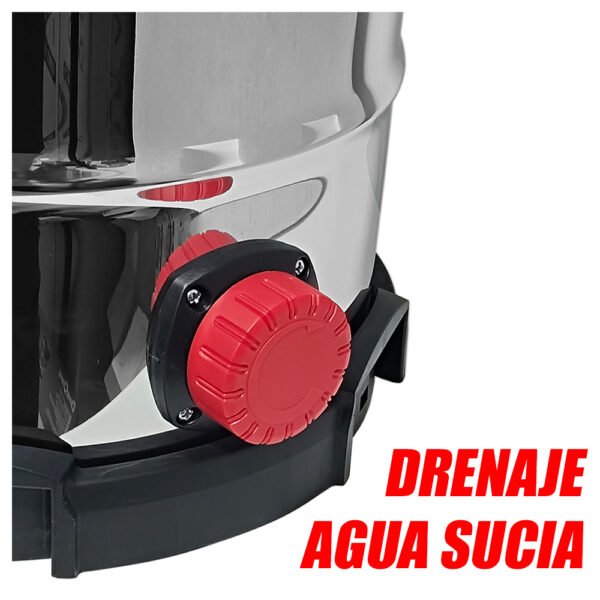 Aspiradora Industrial de Polvo y Agua Rankor RVC150001 1500W 30 Litros