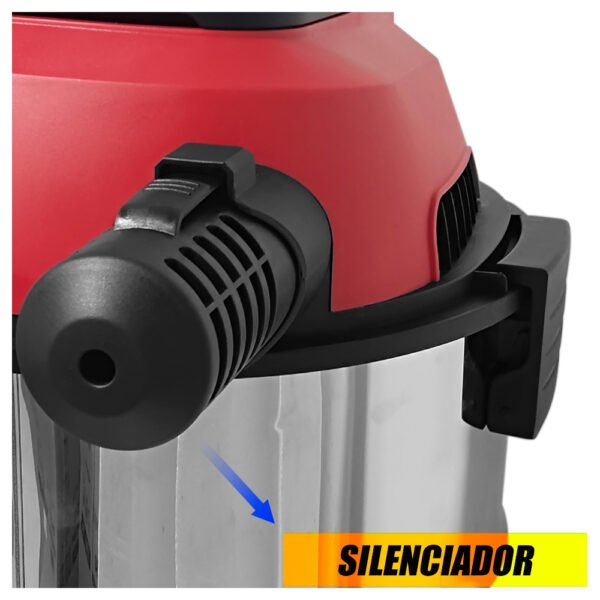 Aspiradora Industrial de Polvo y Agua Rankor RVC150001 1500W 30 Litros