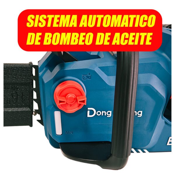 motosierra inalambrica DCCS40161H2S sistema automatico de bombeo de aceite