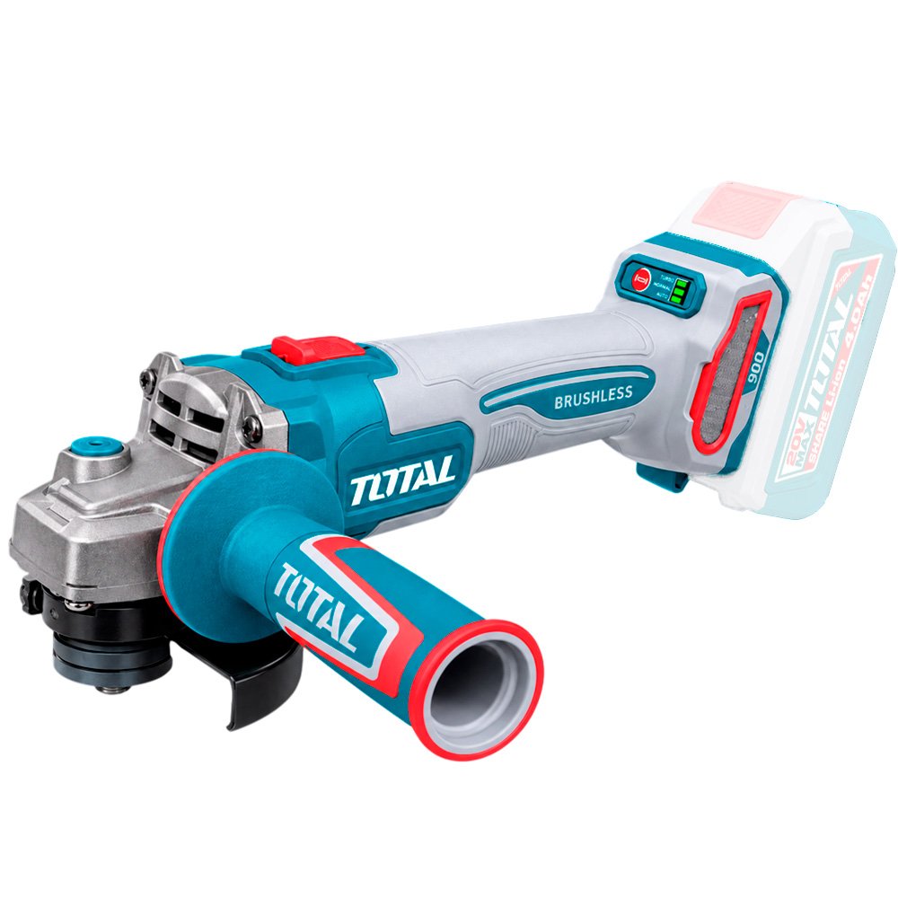 Amoladora Angular Inalámbrica 20V Brushless 4½" 115mm TOTAL TAGLI261521 - Imagen 3