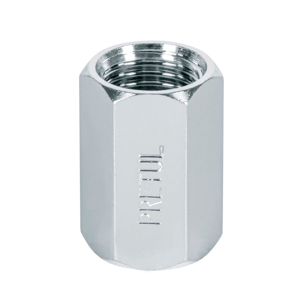Acople de Acero Hembra-Hembra 1/4" NPT Pretul 27027