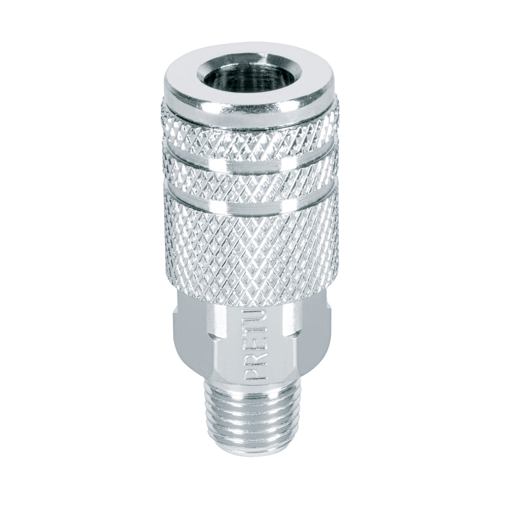 Acople Rapido de Acero Macho 1/4" NPT Pretul 27029