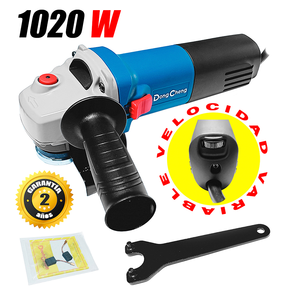 Amoladora Industrial 4.5" Dongcheng DSM07-115 1020W Velocidad Variable