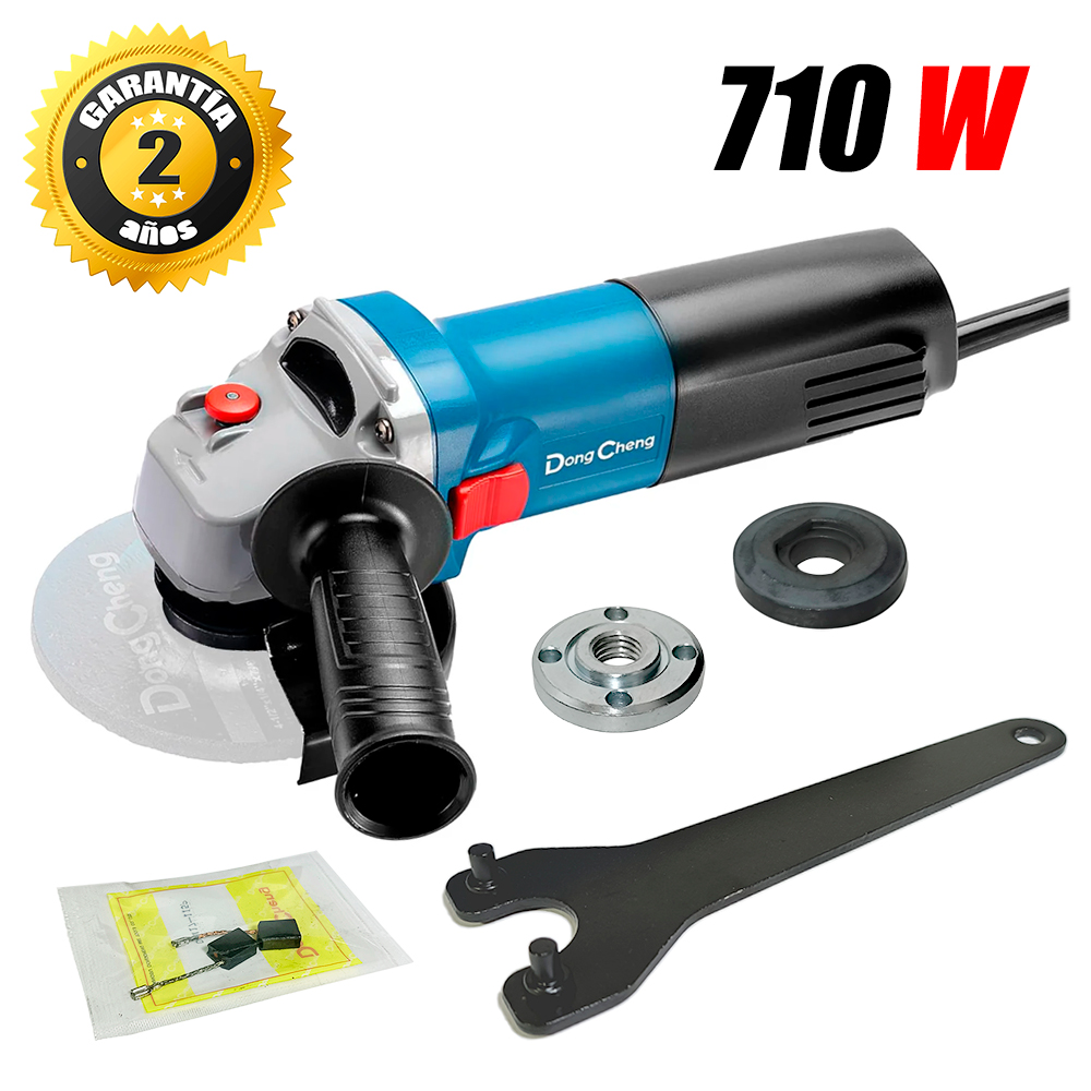 Amoladora Esmeril Angular 4.5" Dongcheng DSM02-115 710W 11800rpm