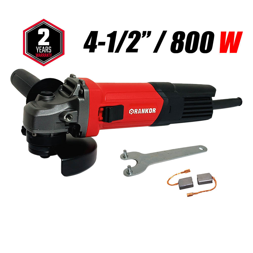 Amoladora Esmeril Angular Industrial 4.5" Rankor RAG800401 800W 11000rpm