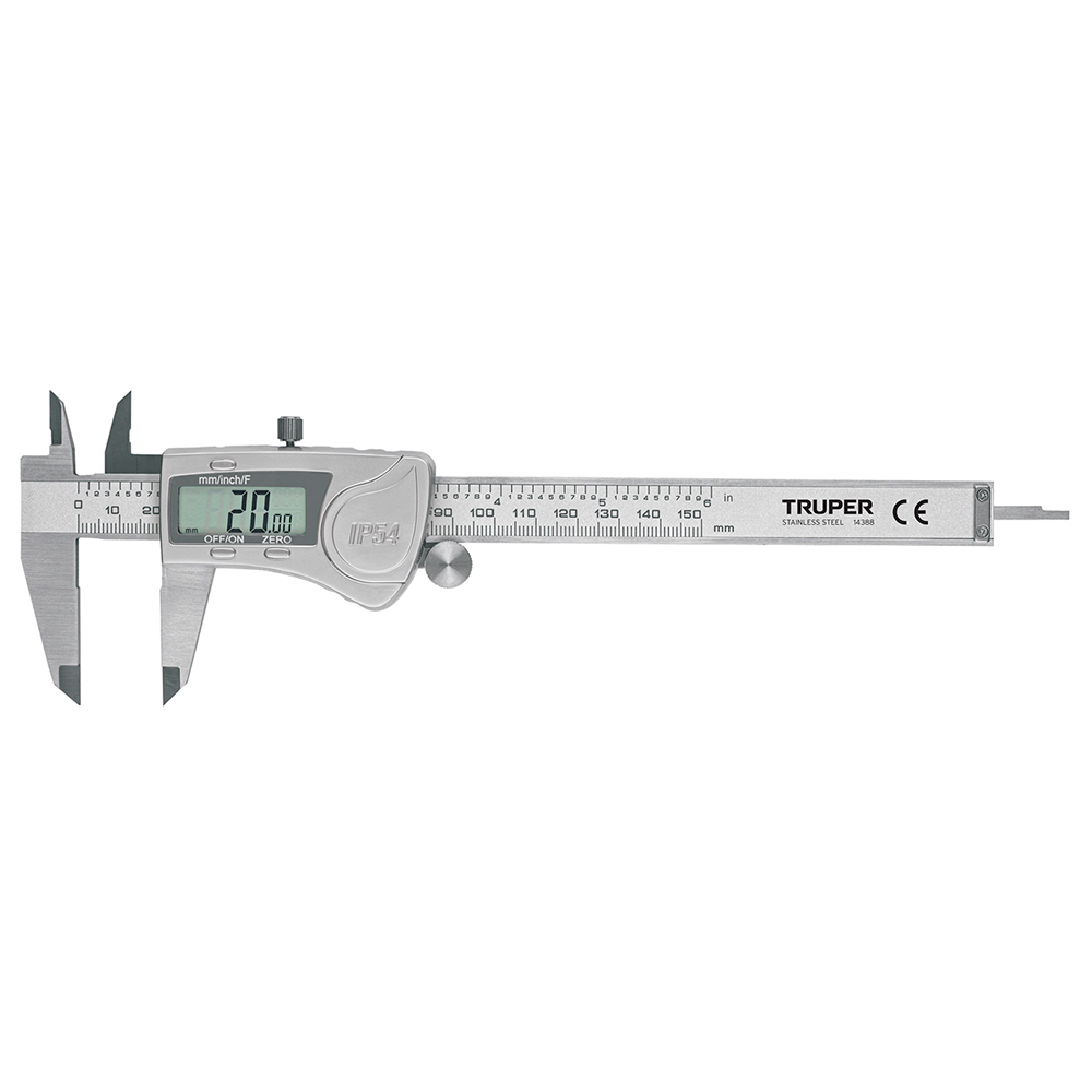 Calibrador Vernier Pie de Rey Digital 6" Truper 14388