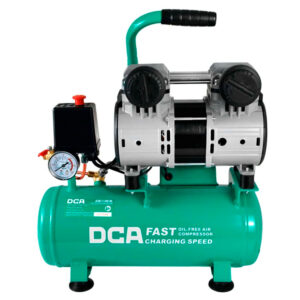 Compresora Silenciosa sin Aceite Industrial DCA AQE1100/8L 8 Litros 1100W
