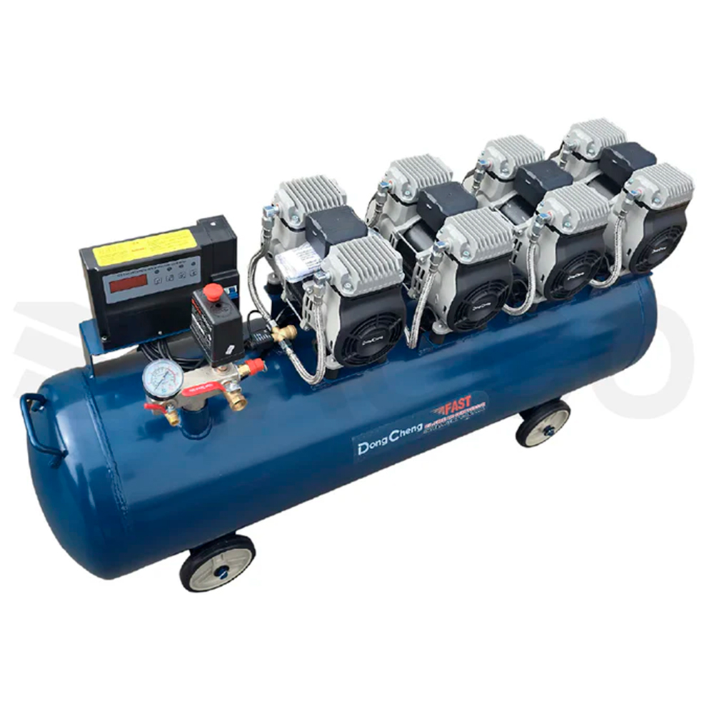 Compresora Silenciosa sin Aceite Industrial Dongcheng DQE1680x4/120 120 Litros 6720W
