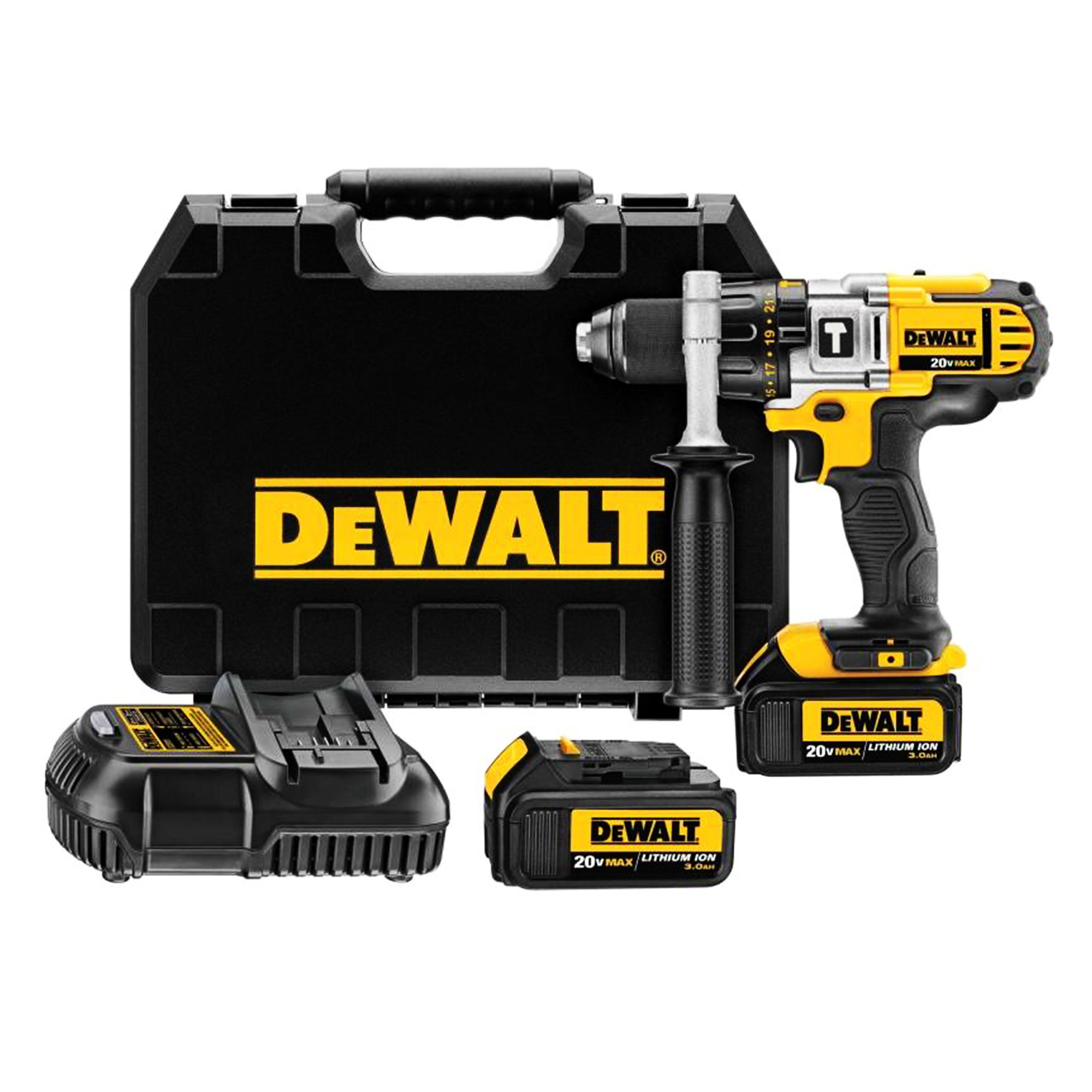 Taladro Atornillador Percutor 1/2" Dewalt DCD985L2-B2 20V XR MAX 60Nm 2Bat x 3Ah