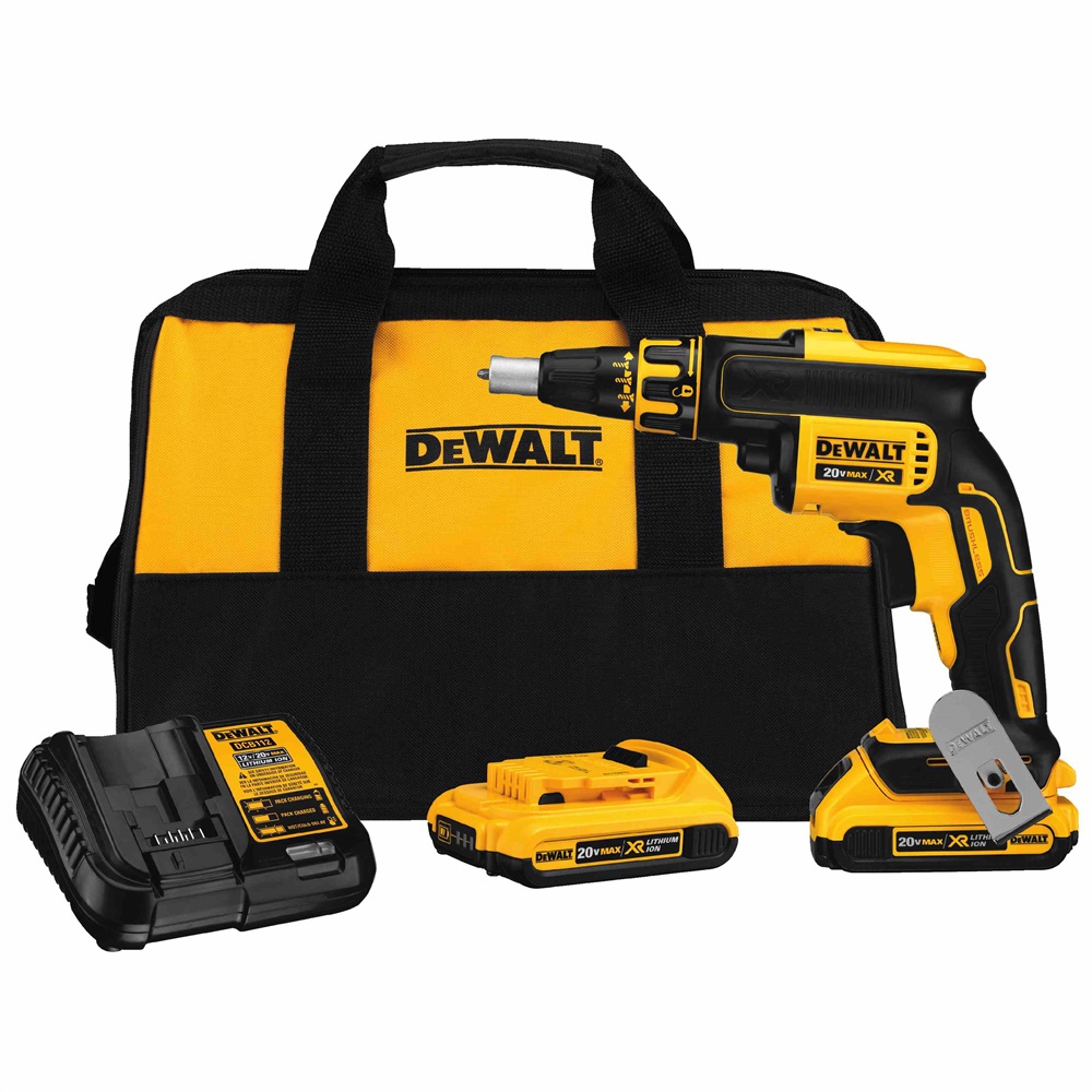 Atornillador Drywall 1/4" Dewalt DCF620D2-B2 20V XR MAX 2Bat x 2Ah 5-30Nm Brushless