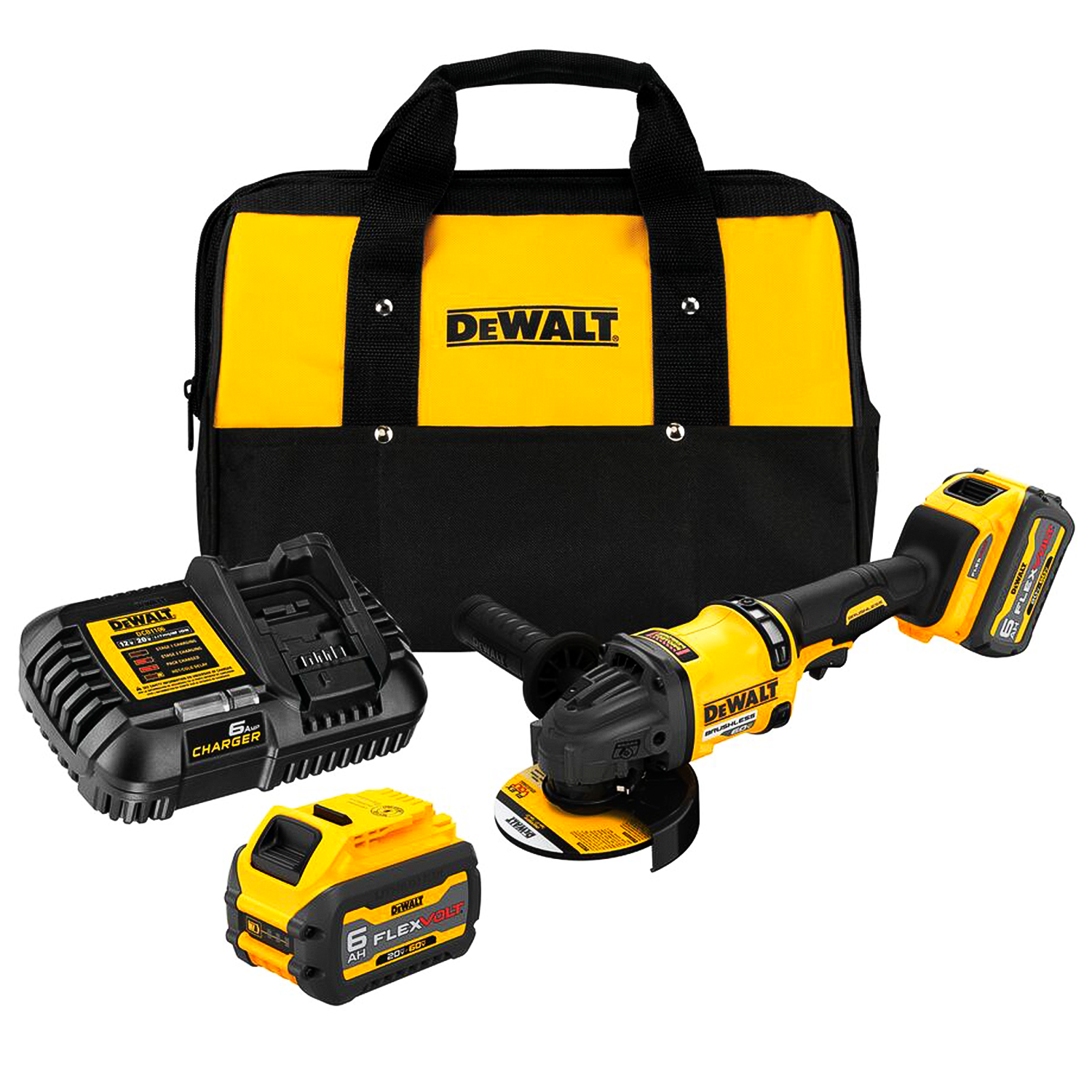 Amoladora Esmeril Angular 5" Dewalt DCG418T2-B2 60V MAX FlexVolt 2Bat x 6Ah Brushless
