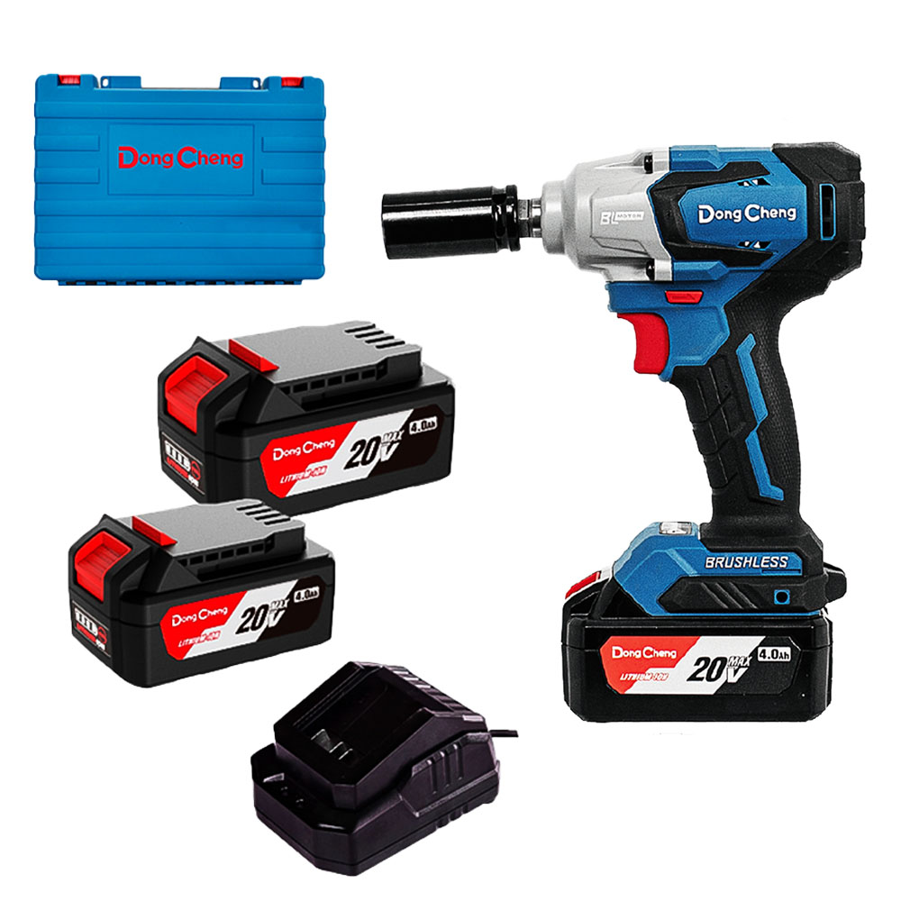 Llave de Impacto 1/2" Dongcheng DCPB02-18MEM 20V 320Nm 2Bat x 4Ah Brushless