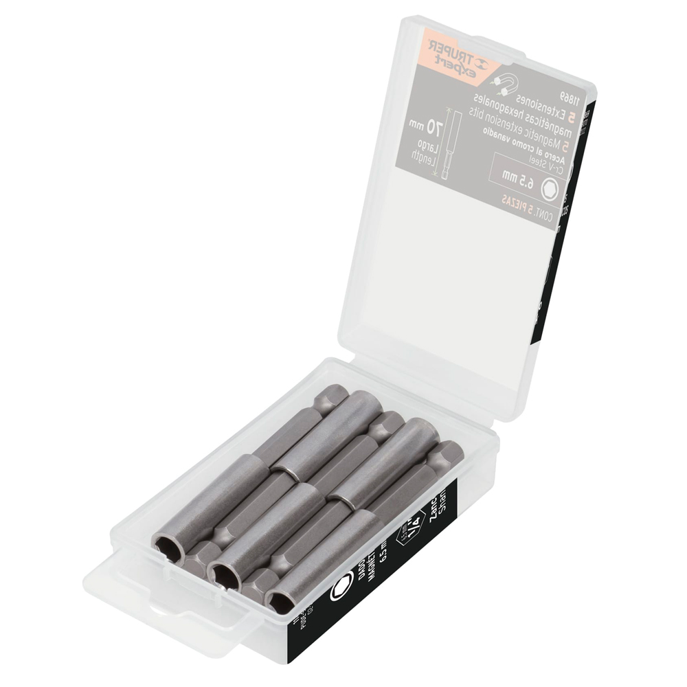 Extensiones Magneticas Expert Truper 11869 1/4" x 70mm 5Pcs