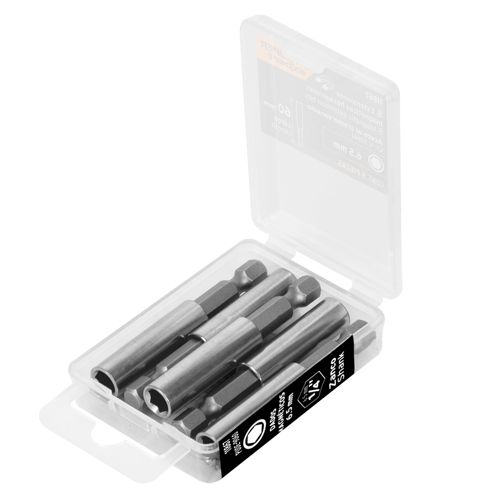 Extensiones Magneticas Expert Truper 11867 1/4" x 60mm 5Pcs
