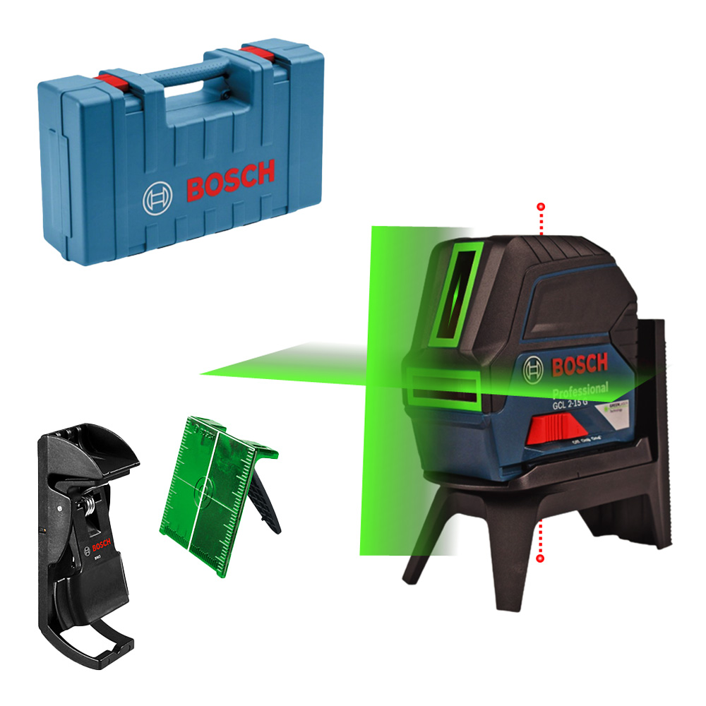 Nivel Laser Combinado Verde Bosch GCL 2-15 G 15 metros