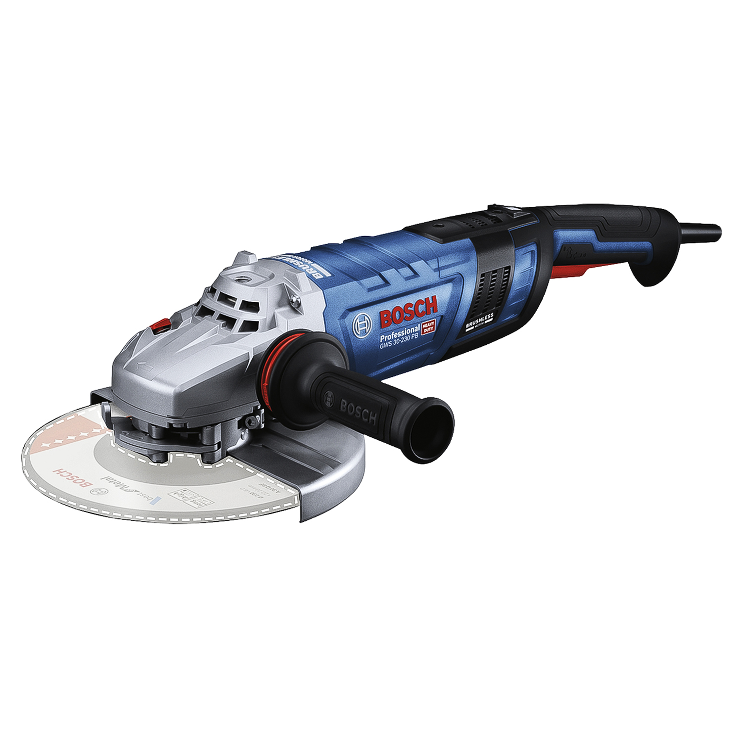 Amoladora Esmeril Angular 9″ Bosch GWS 30-230 PB 2800W Hombre Muerto Brushless