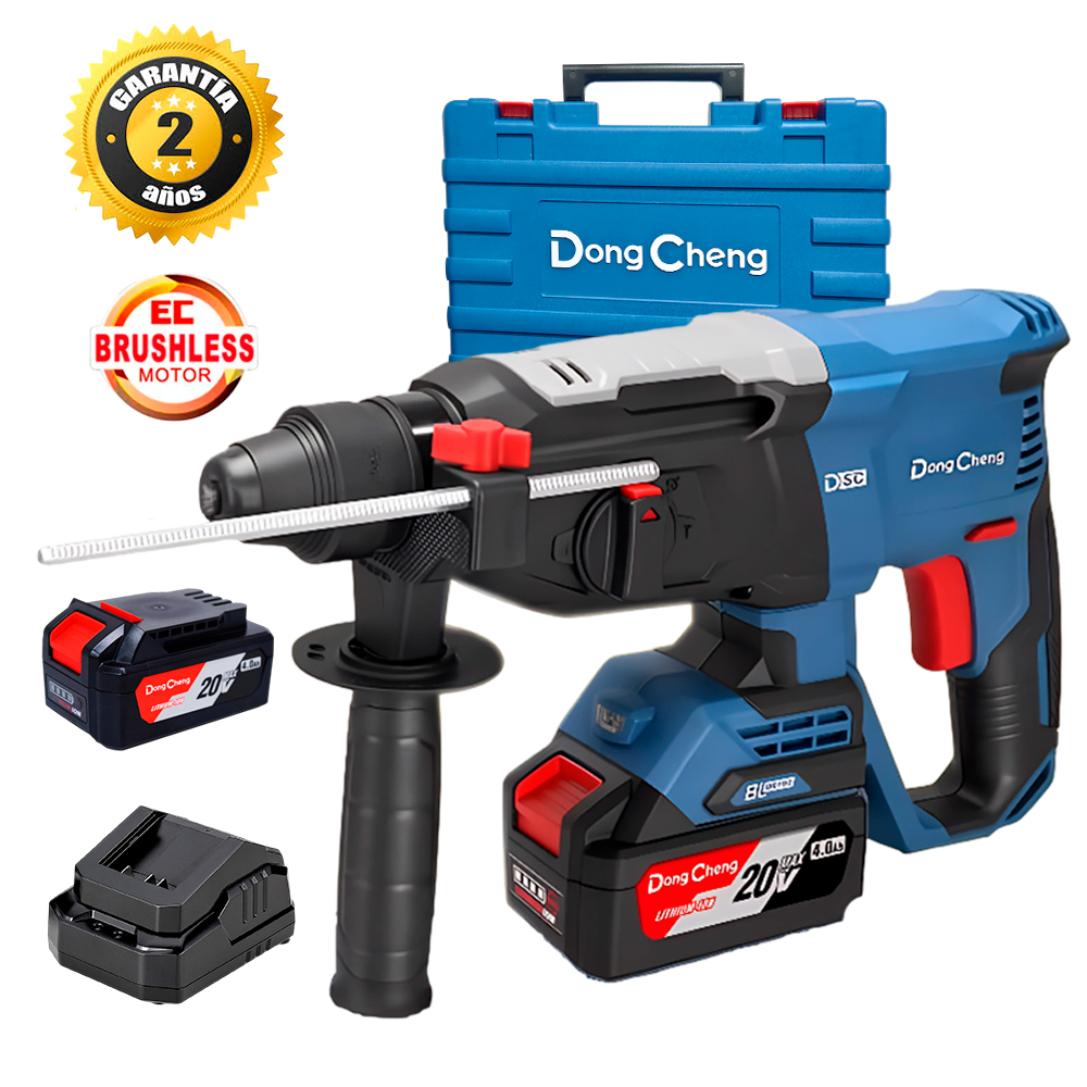 Rotomartillo Inalámbrico Industrial SDS-Plus Dongcheng DCZC02-26EM 20V 3.1J 2Bat x 4Ah Brushless