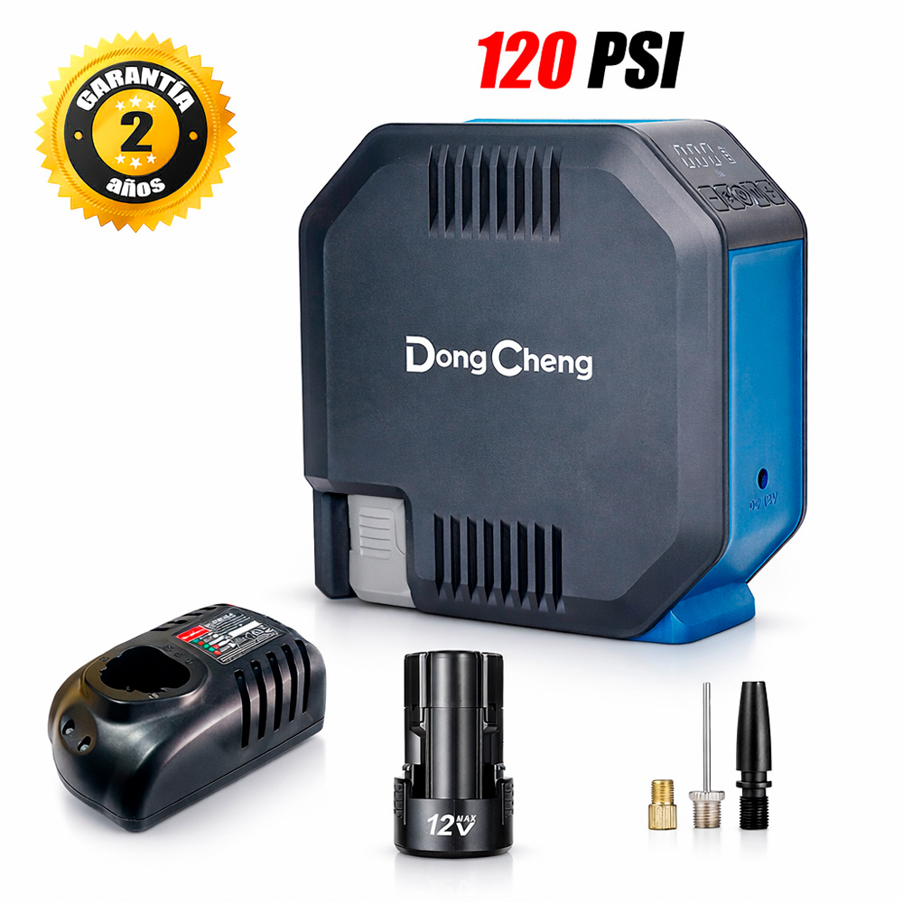 Mini Compresora de Aire Inalámbrico para Auto Dongcheng DCQE120DK 12V 120psi 1Bat x 2Ah