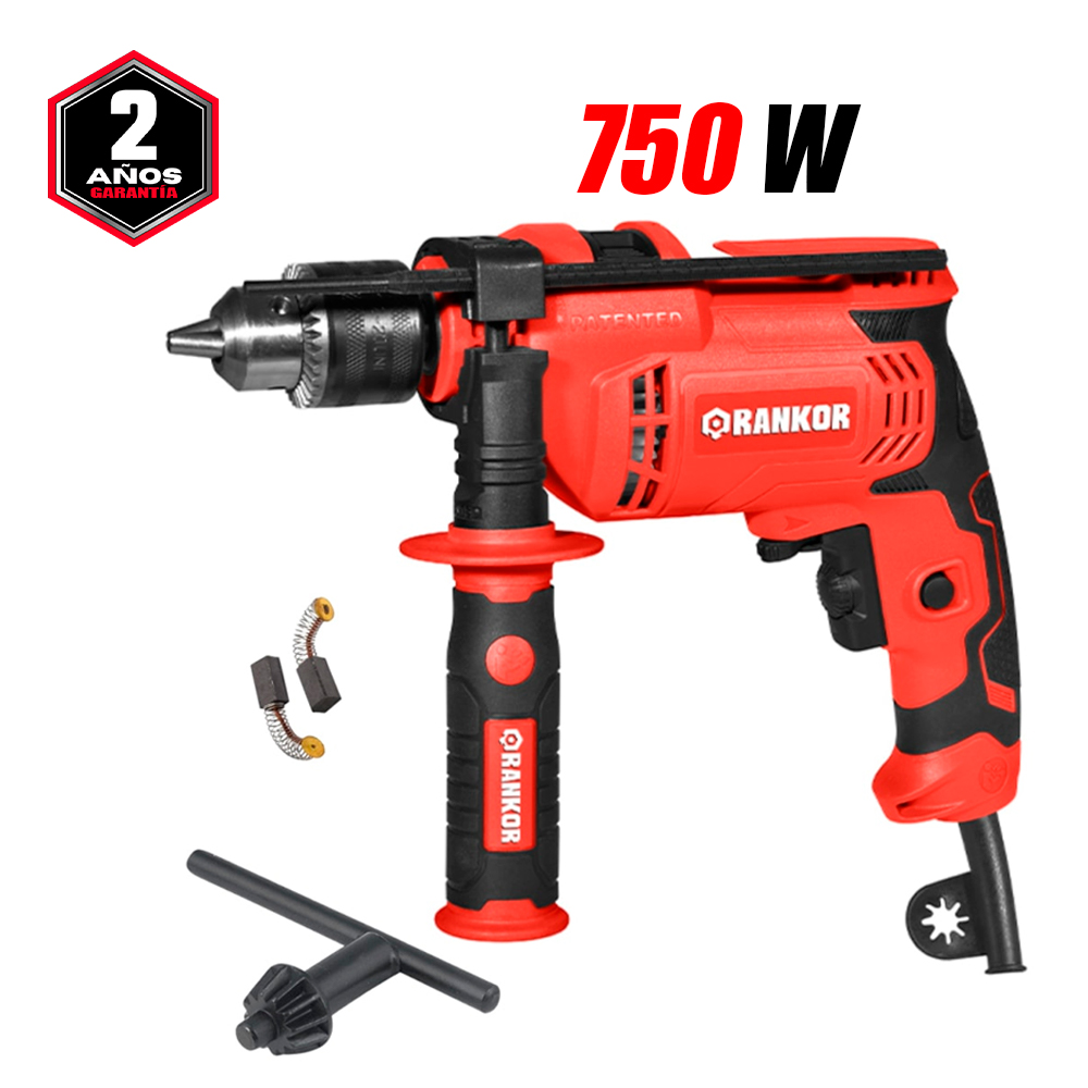 Taladro Percutor 1/2" Rankor RID7501302 750W VVR