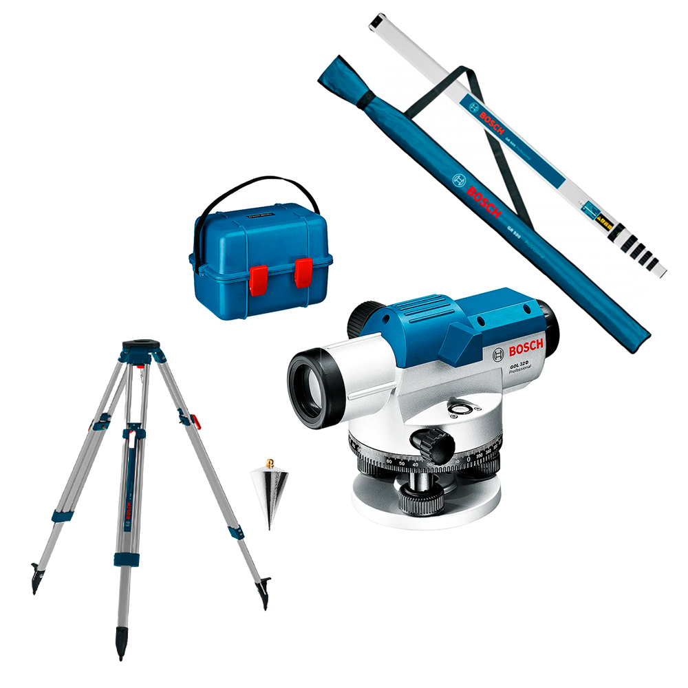 Nivel Óptico Bosch GOL 32 D + Trípode BT 160 + Mira GR 500