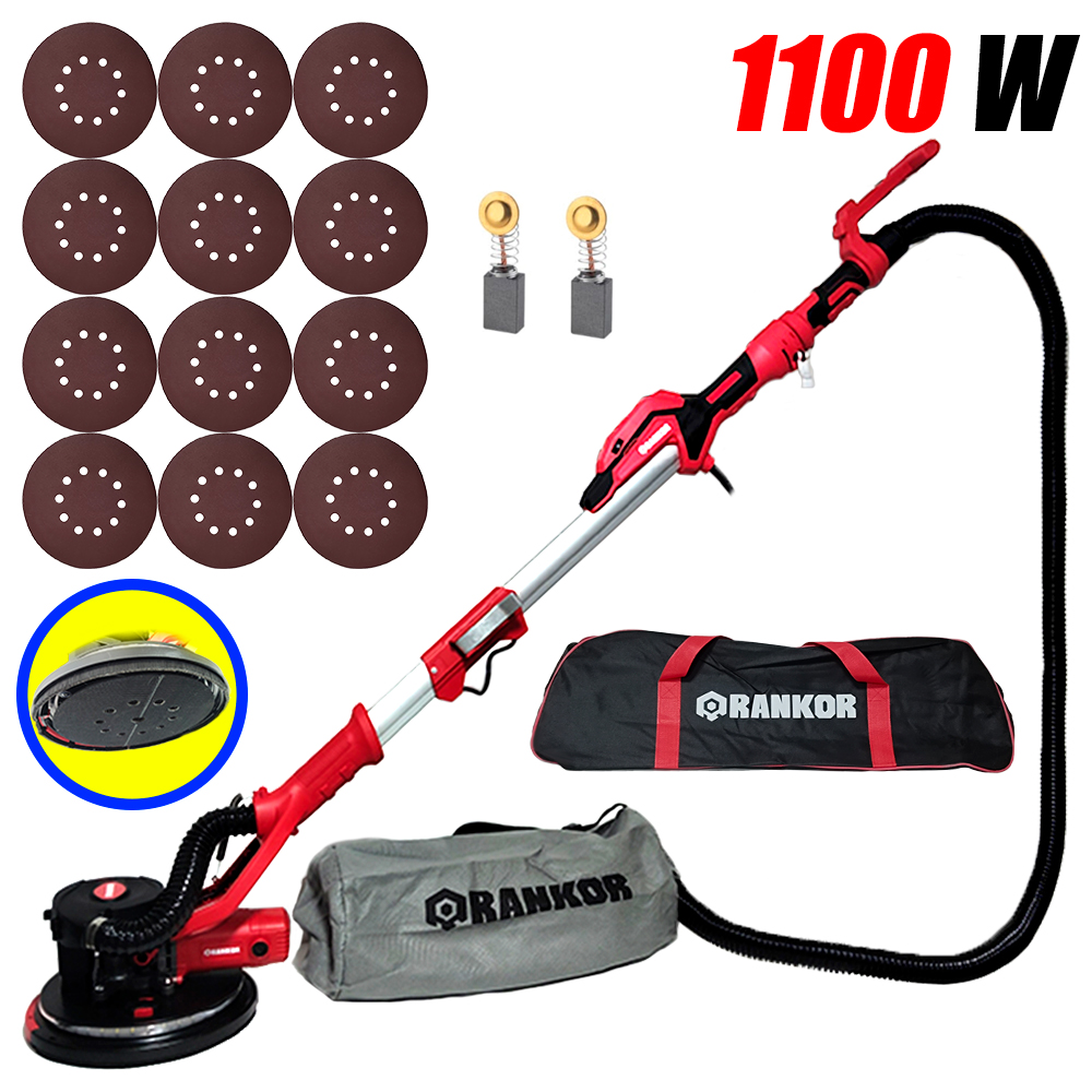 Lijadora Pared Techo Drywall Paneles Yeso 9" Rankor RDS110001 1100W