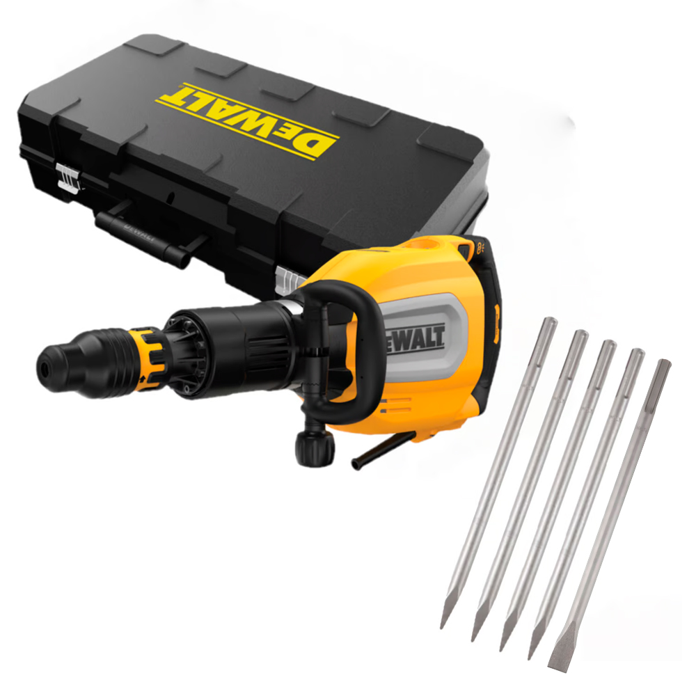 Martillo Demoledor SDS-Max Dewalt D25911K-K21 1700W 27J 11kg + 5 Cinceles