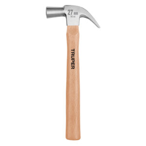 Martillo Cabeza Conica 27mm Truper 10560 Uña Curva, Mango Madera