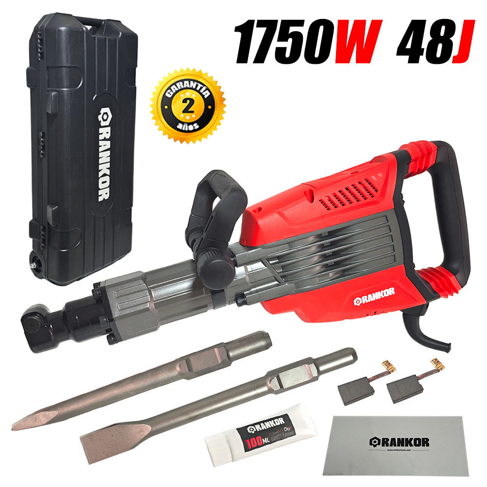 Martillo Demoledor Hexagonal 30mm Rankor RDB175001 1750W 48J 15.4kg