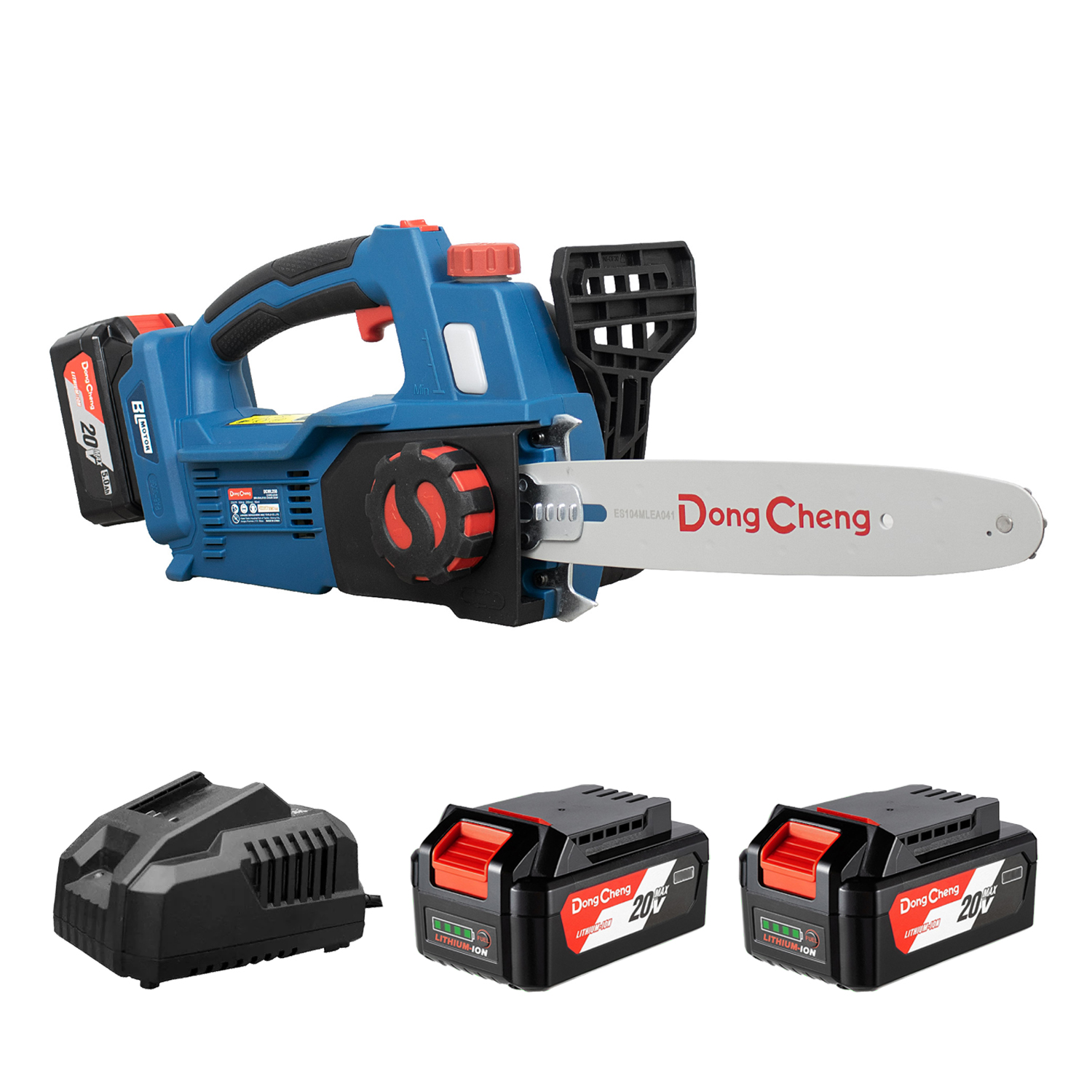 Motosierra Inalámbrica 10" Dongcheng DCML250FK 20V 2Bat x 5Ah Brushless