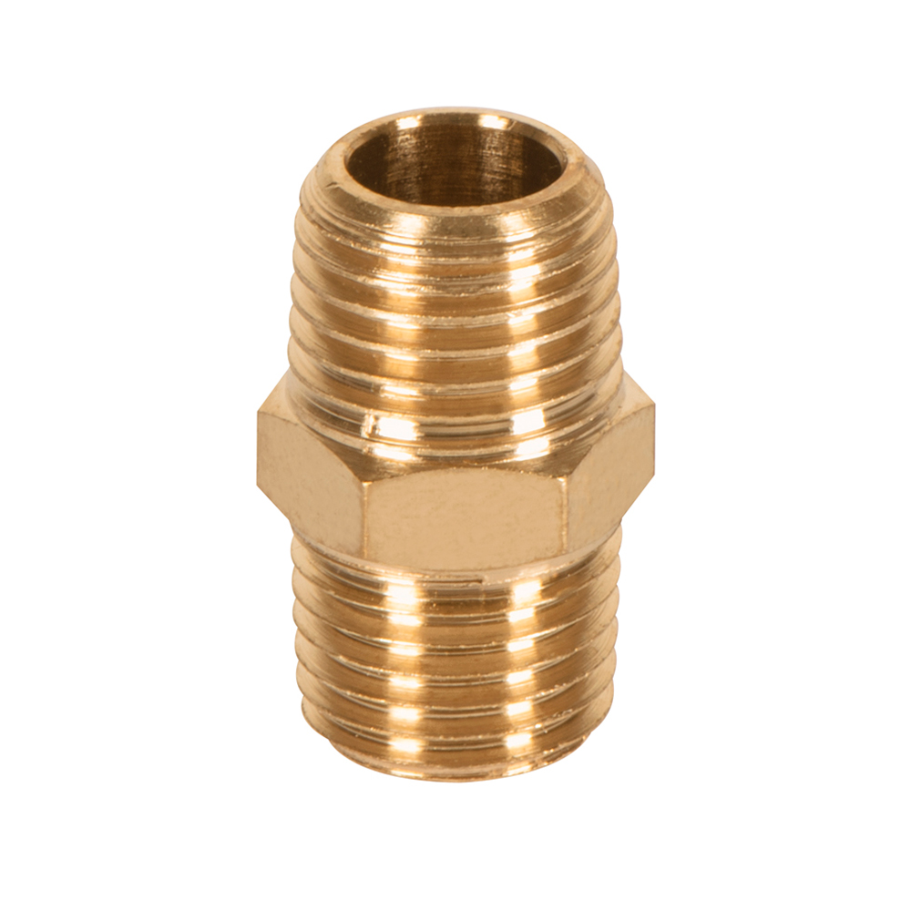 Niple de Laton Macho-Macho 1/4" NPT Truper 19024