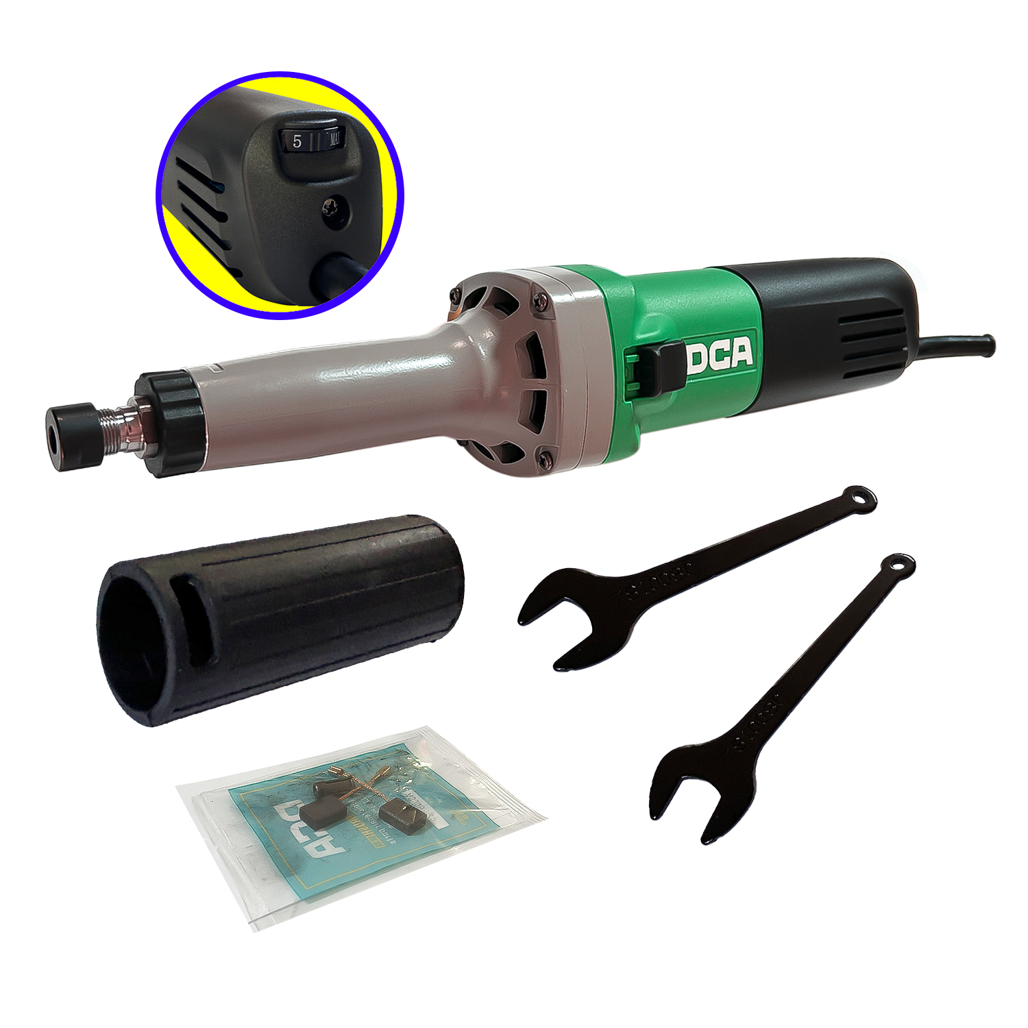 Rectificadora Turbineta 6mm DCA ASJ05-25 550W 6 Velocidades