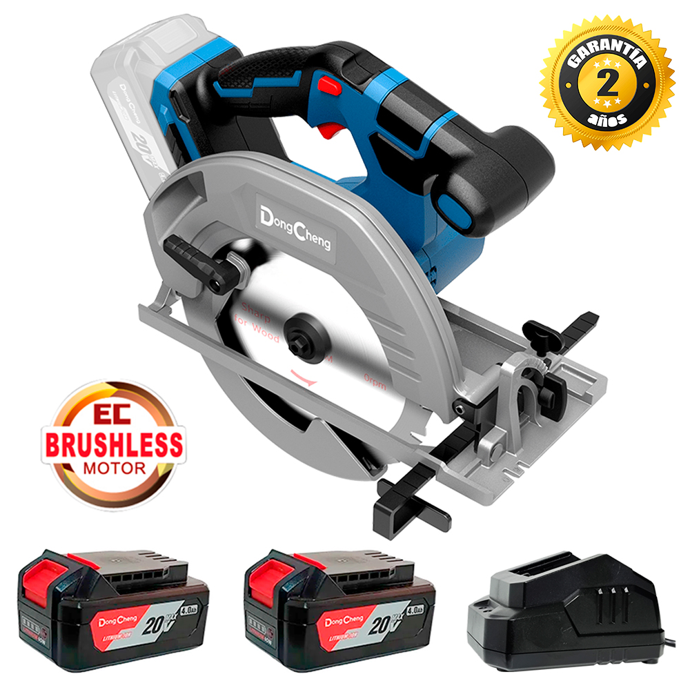 Sierra Circular 7-1/4" Dongcheng DCMY02-185BM 20V 65mm 2Bat x 4Ah Brushless