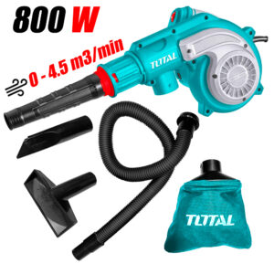 Sopladora Aspiradora Total TB8036 800W + Bolsa Recolectora y Accesorios