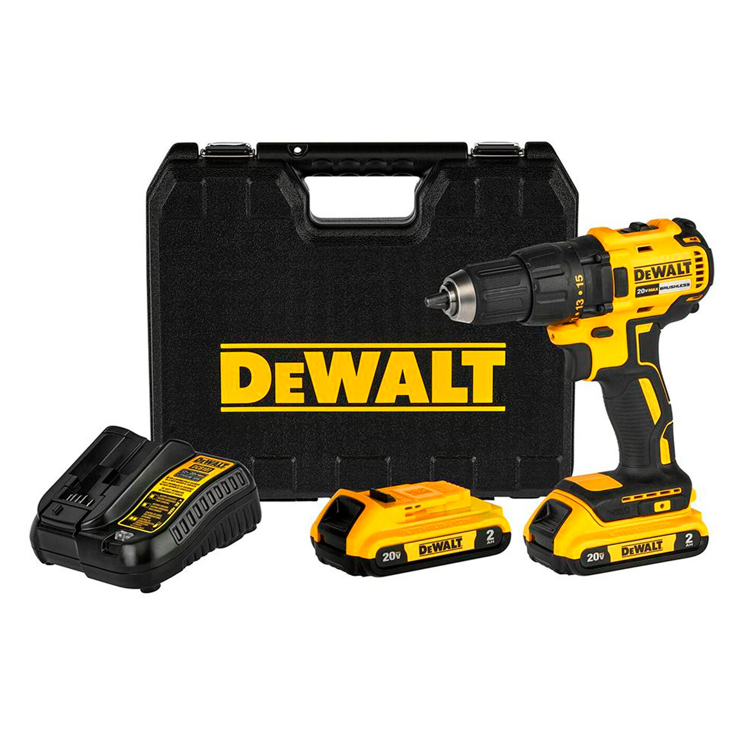 Taladro Atornillador 1/2" Dewalt DCD7771D2-B2 20V MAX 65Nm 2Bat x 2Ah Brushless