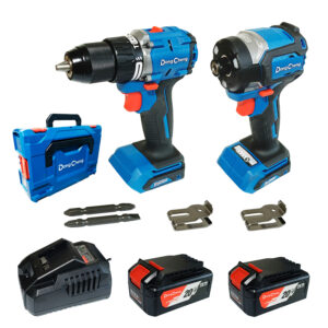 Combo Kit Dongcheng DCKIT26EK Taladro Percutor + Atornillador Impacto 20V Brushless