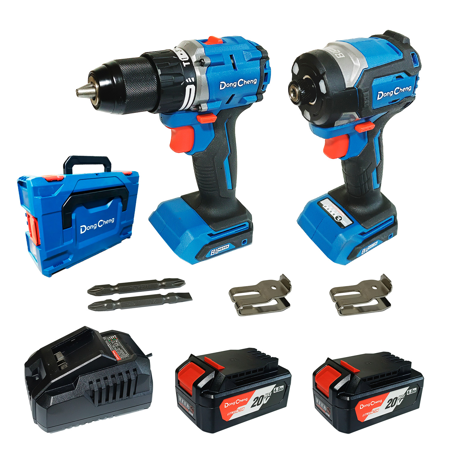 Combo Kit Dongcheng DCKIT26EK Taladro Percutor + Atornillador Impacto 20V Brushless