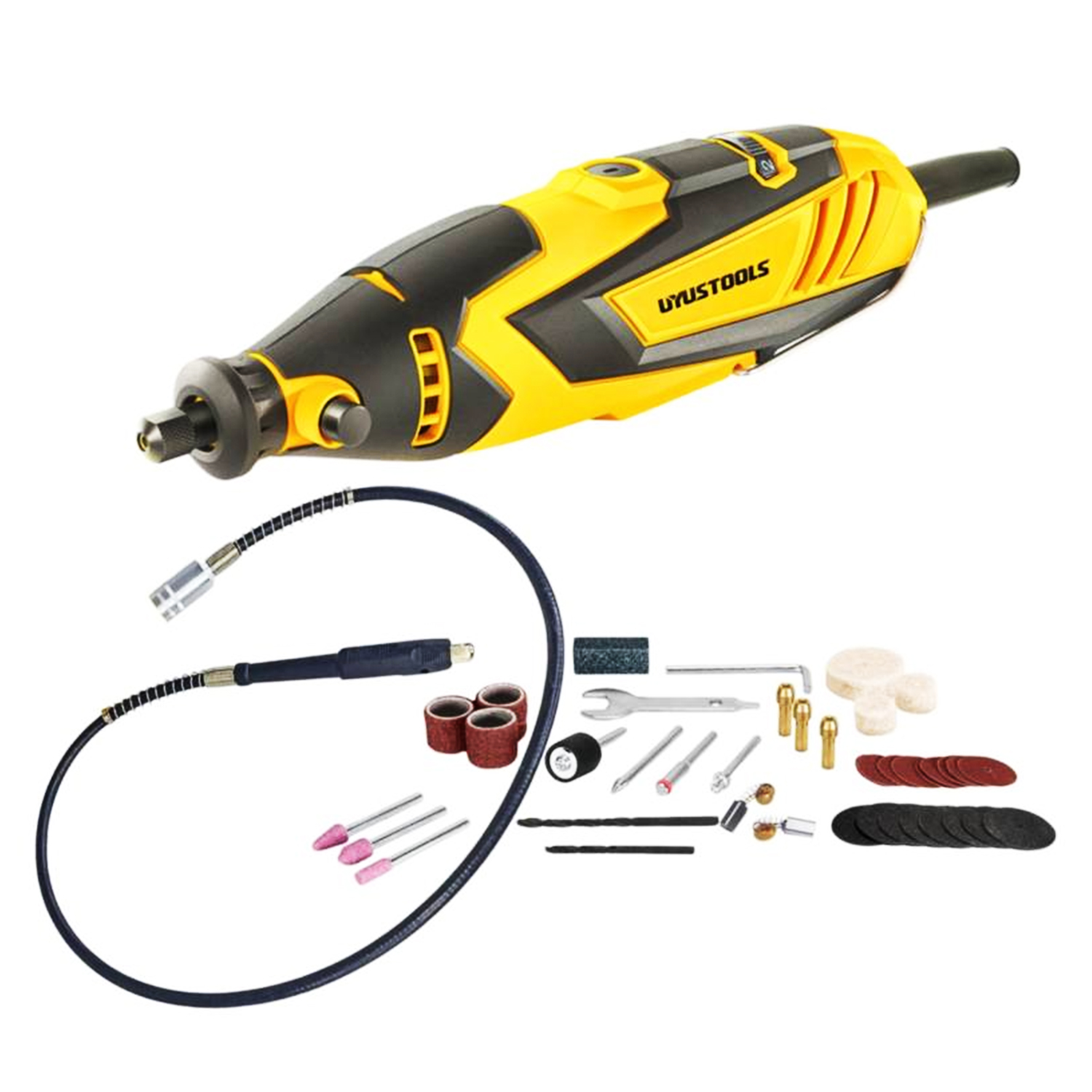 Minitorno Multipropósito Tipo Dremel UYUSTOOLS UY-DRM041 135W 41PCS